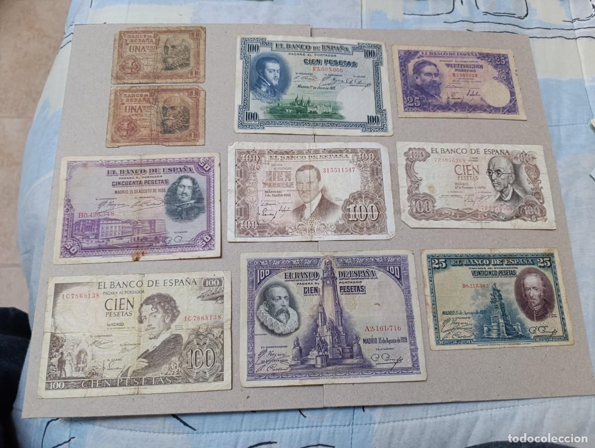 Billetes espa&ntilde;oles: Lote 10 billetes espa&ntilde;oles - Foto 1