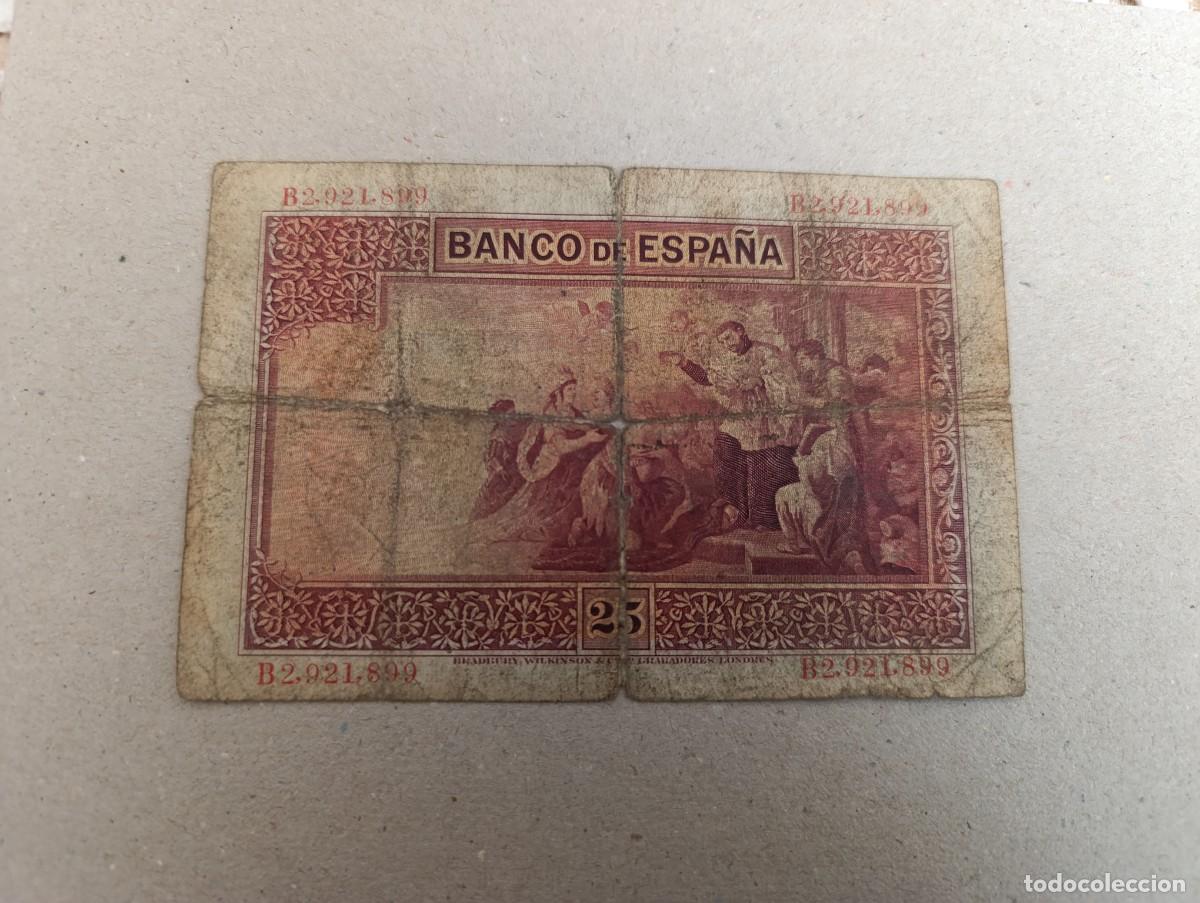 Billetes espa&ntilde;oles: 25 pesetas, a&ntilde;o 1926 - Foto 2