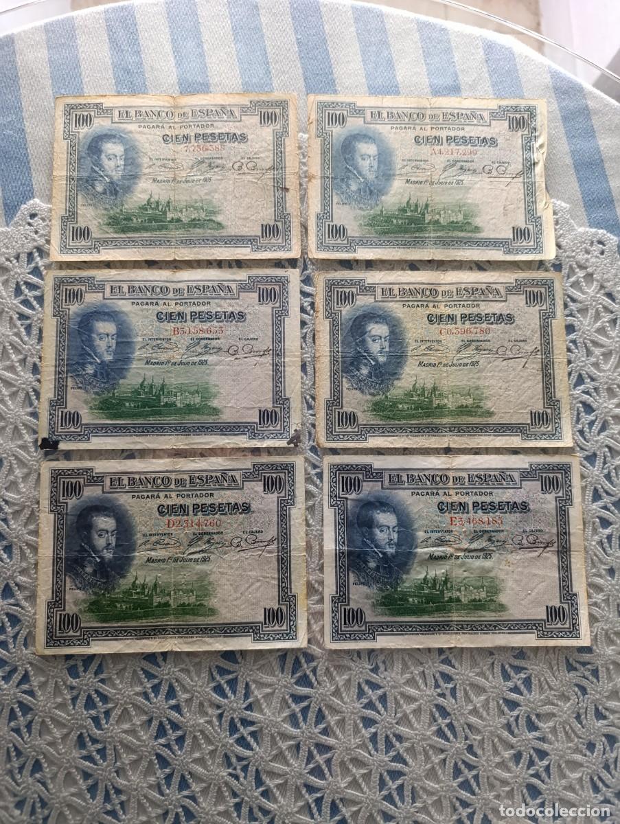 Billetes espa&ntilde;oles: 100 pts 1925 sin serie,A,B,C,D - Foto 1