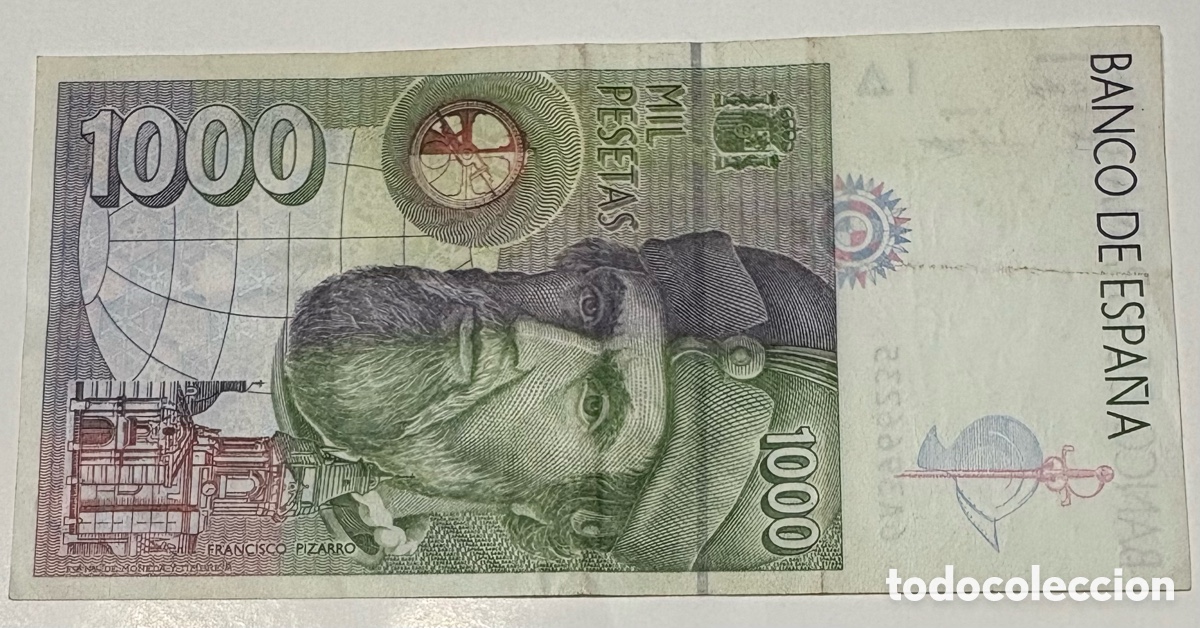 Billetes espa&ntilde;oles: Espa&ntilde;a - 1000 pesetas 1992 - Foto 2