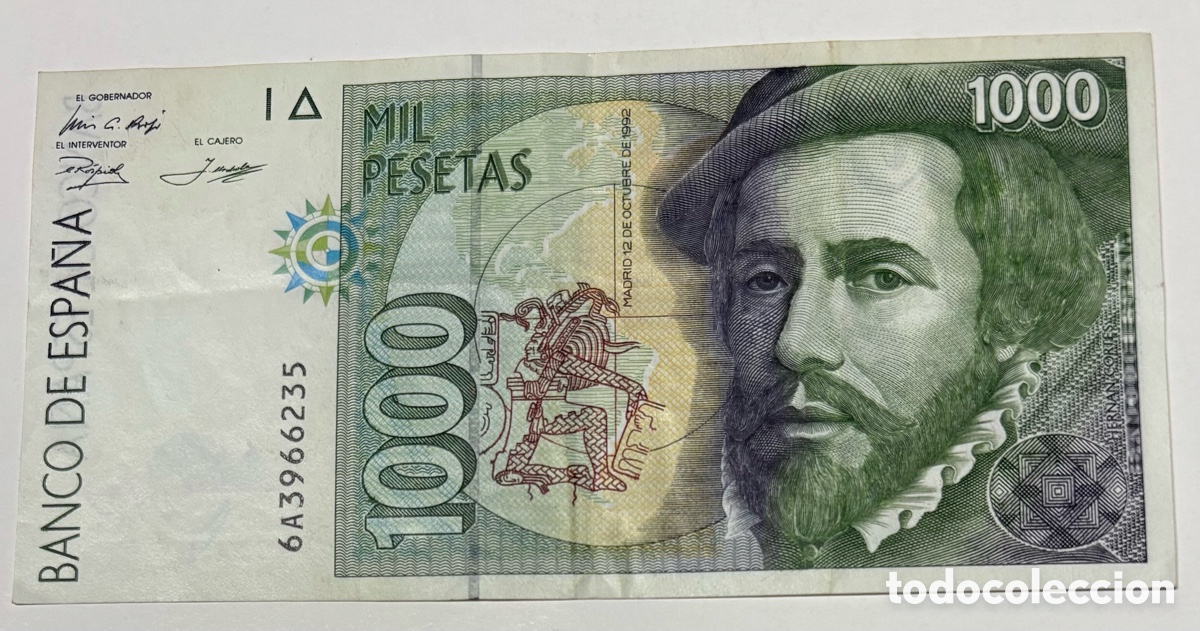 Billetes espa&ntilde;oles: Espa&ntilde;a - 1000 pesetas 1992 - Foto 1