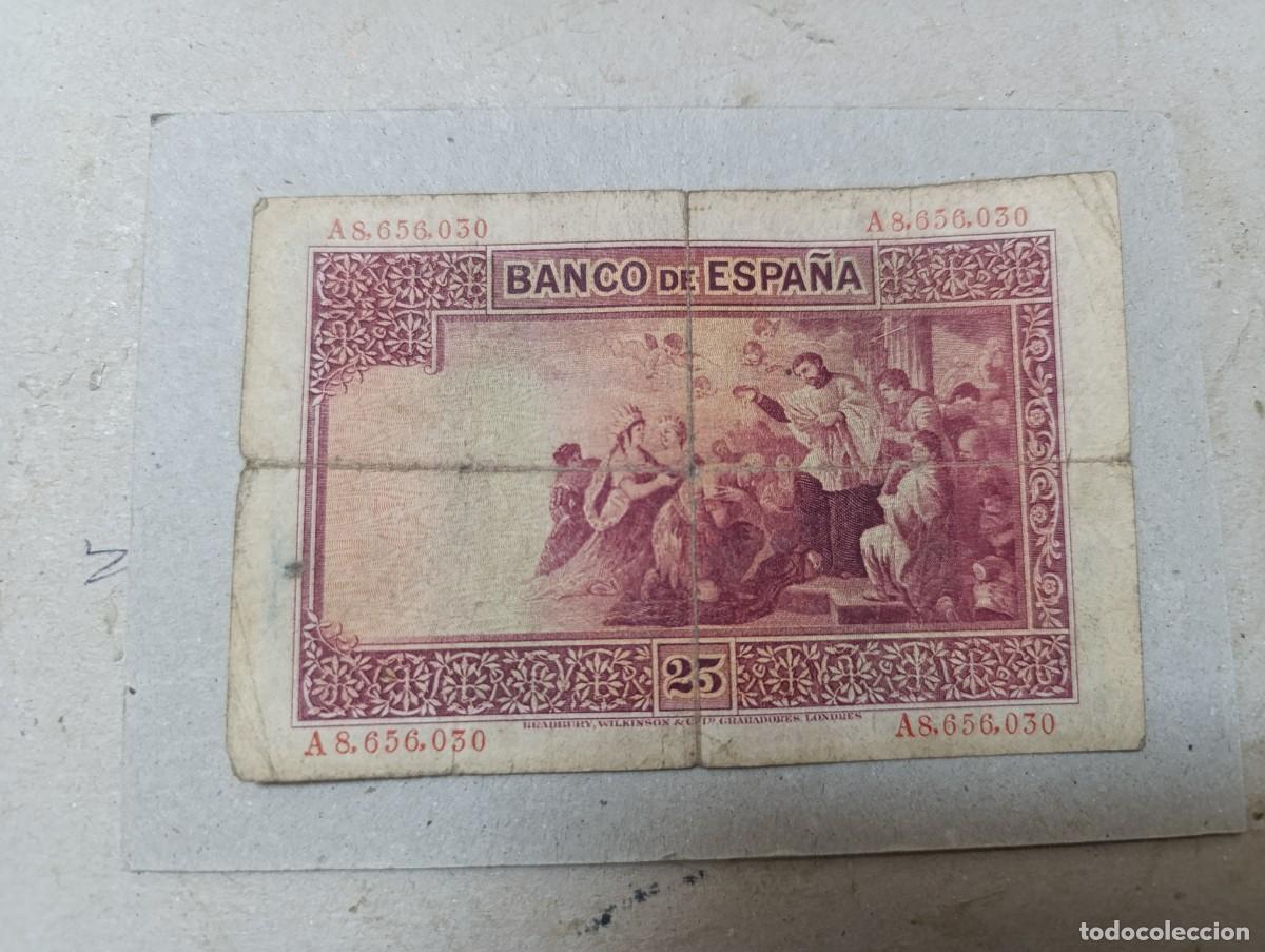 Billetes espa&ntilde;oles: 25 pesetas 1926 serie A - Foto 2
