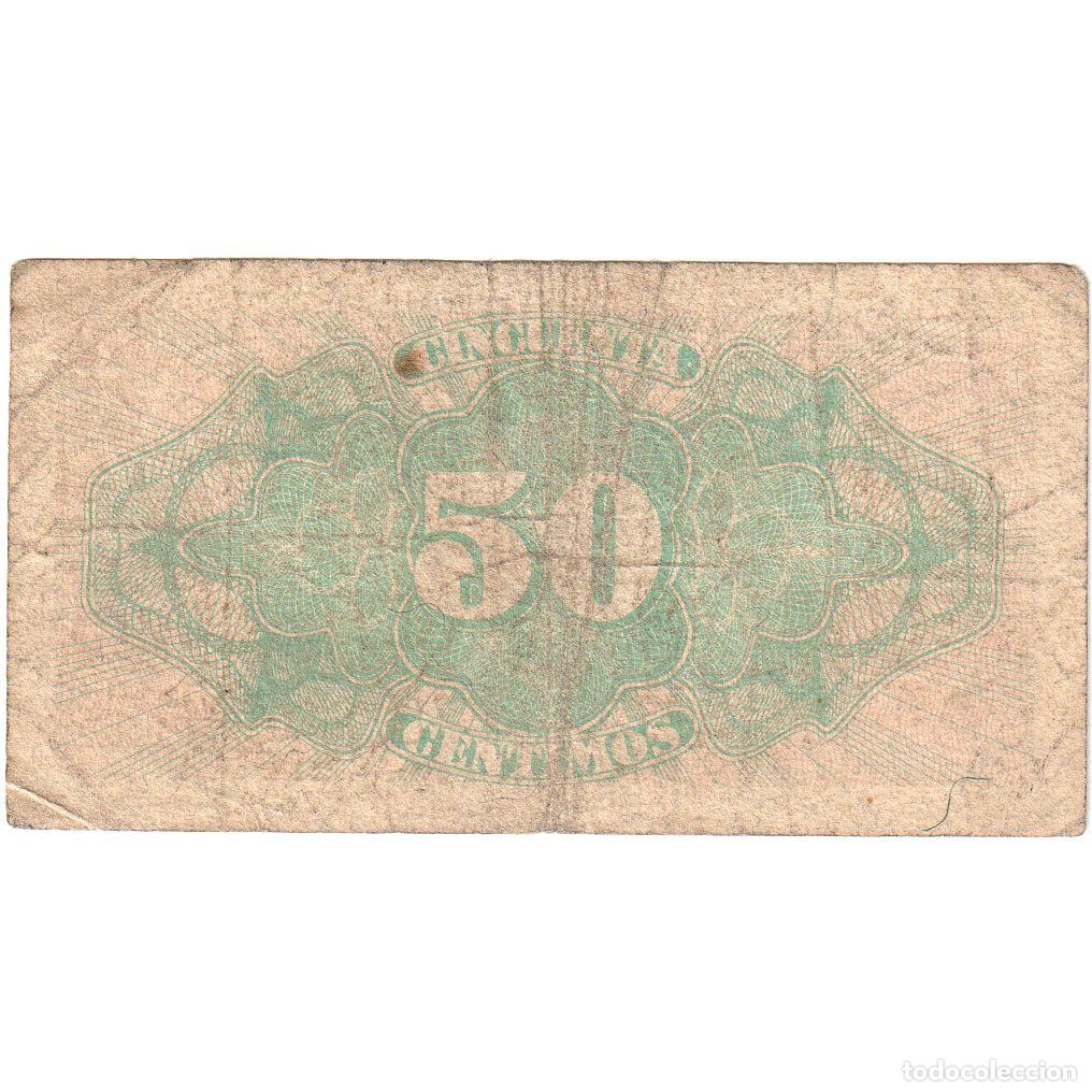 Billetes espa&ntilde;oles: [#233445] Espa&ntilde;a, 50 Centimos, BC - Foto 2