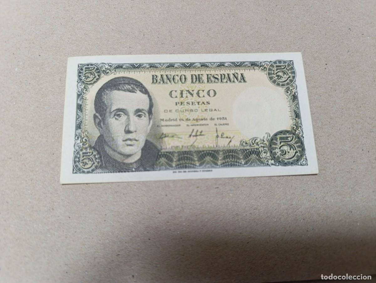 Billetes espa&ntilde;oles: 5 pesetas 1951, sc/plancha - Foto 1
