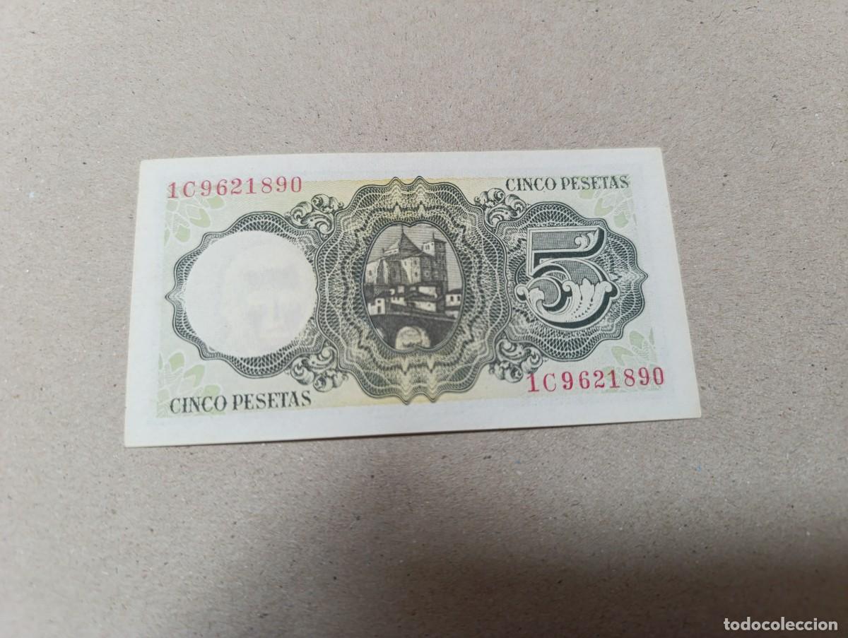 Billetes espa&ntilde;oles: 5 pesetas 1951, sc/plancha - Foto 2