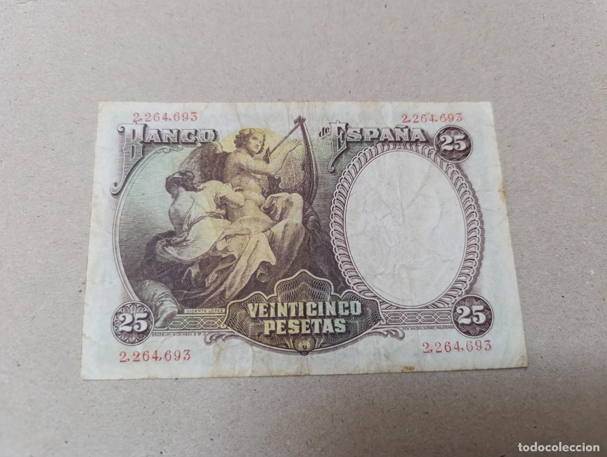 Billetes espa&ntilde;oles: Billete 25 pesetas 1931 - Foto 2