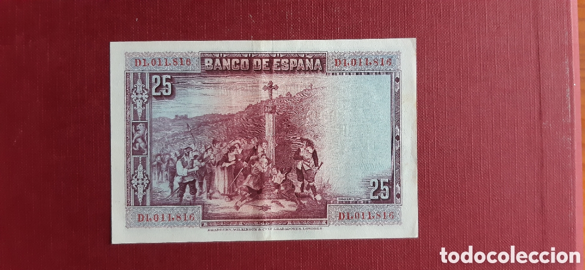 Billetes espa&ntilde;oles: 25 pesetas Espa&ntilde;a 1928 - Foto 2