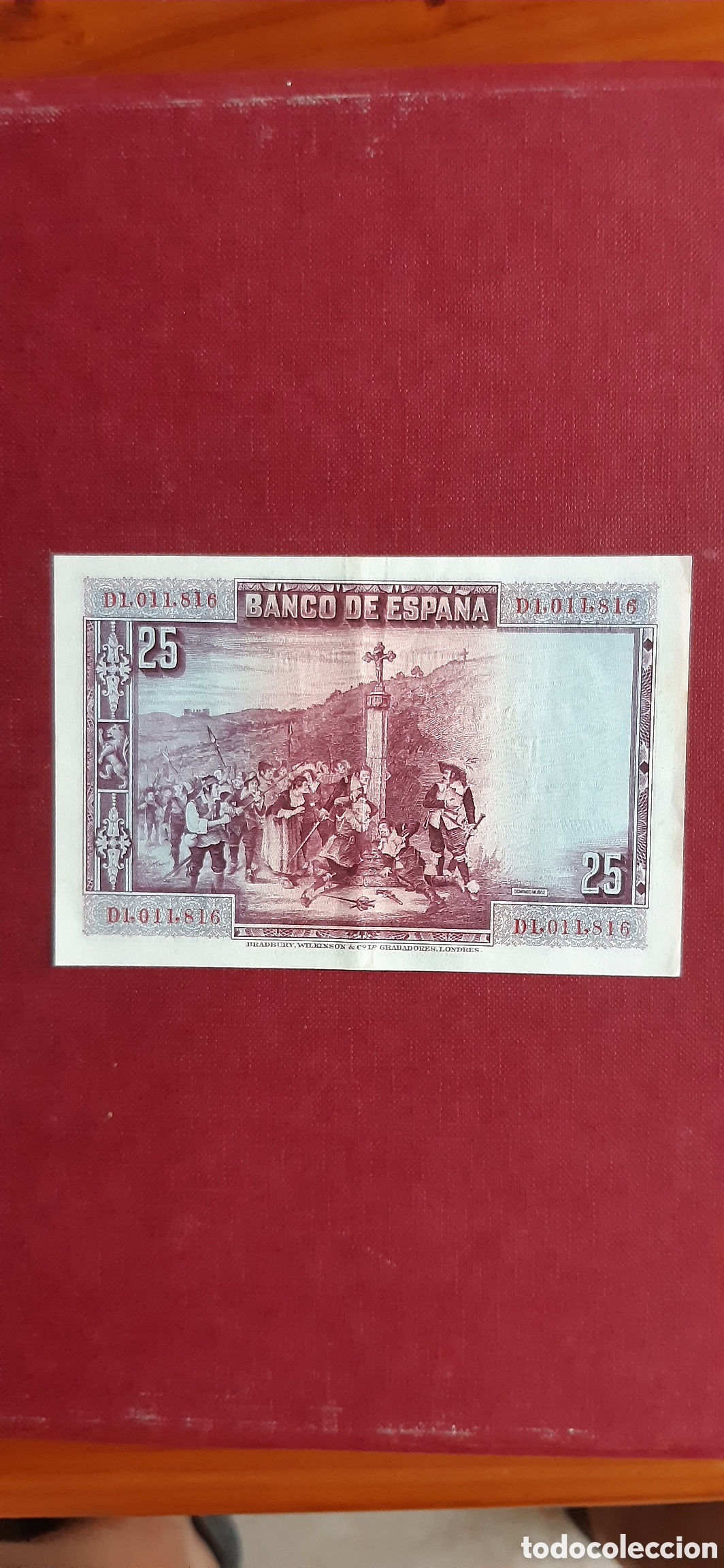 Billetes espa&ntilde;oles: 25 pesetas Espa&ntilde;a 1928 - Foto 4