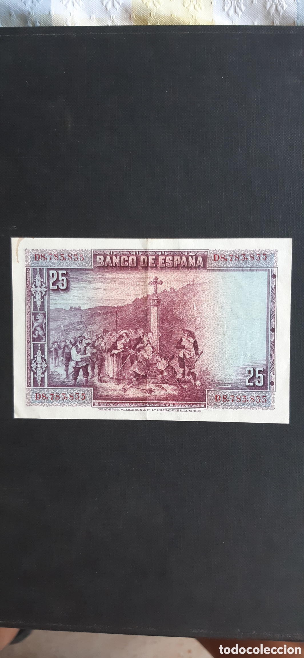 Billetes espa&ntilde;oles: 25 pesetas Espa&ntilde;a 1928 - Foto 4