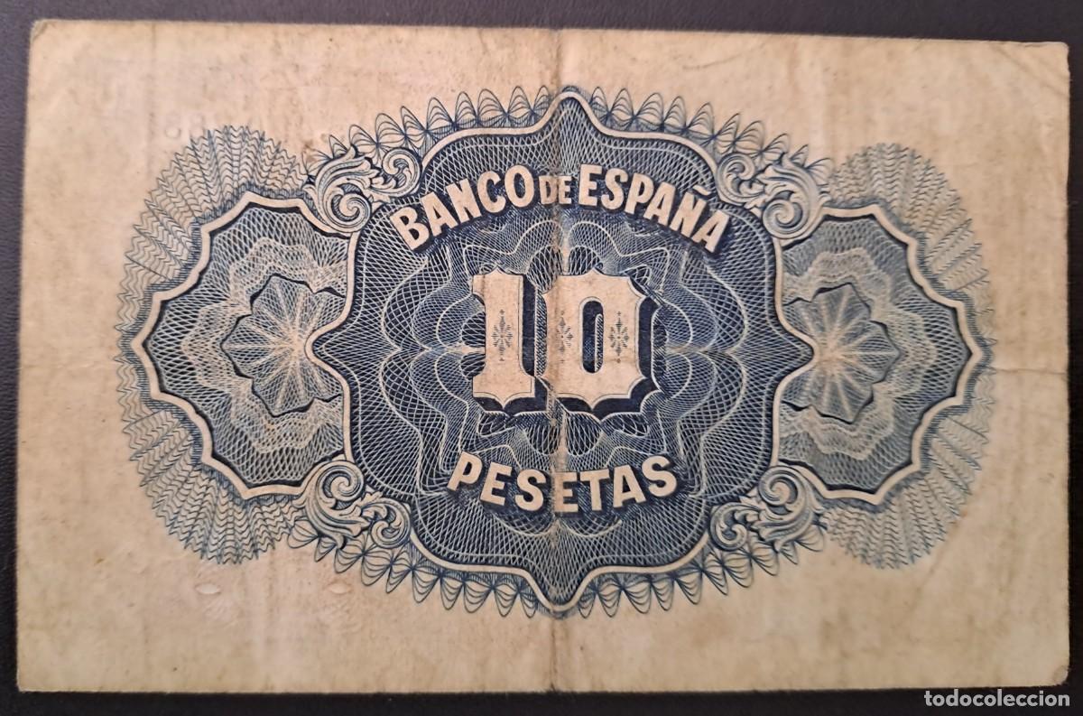 Billetes espa&ntilde;oles: Billete de Espa&ntilde;a 10 pta 1935 - Foto 2