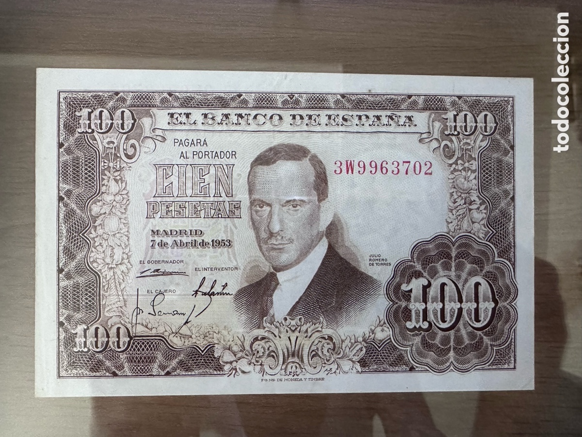Billetes espa&ntilde;oles: Billete de 100 pesetas - Foto 3