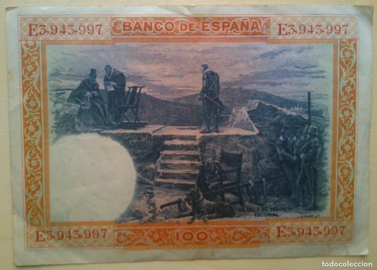 Billetes espa&ntilde;oles: BILLETE 100 PESETAS. ESPA&Ntilde;A 1925 - Foto 2
