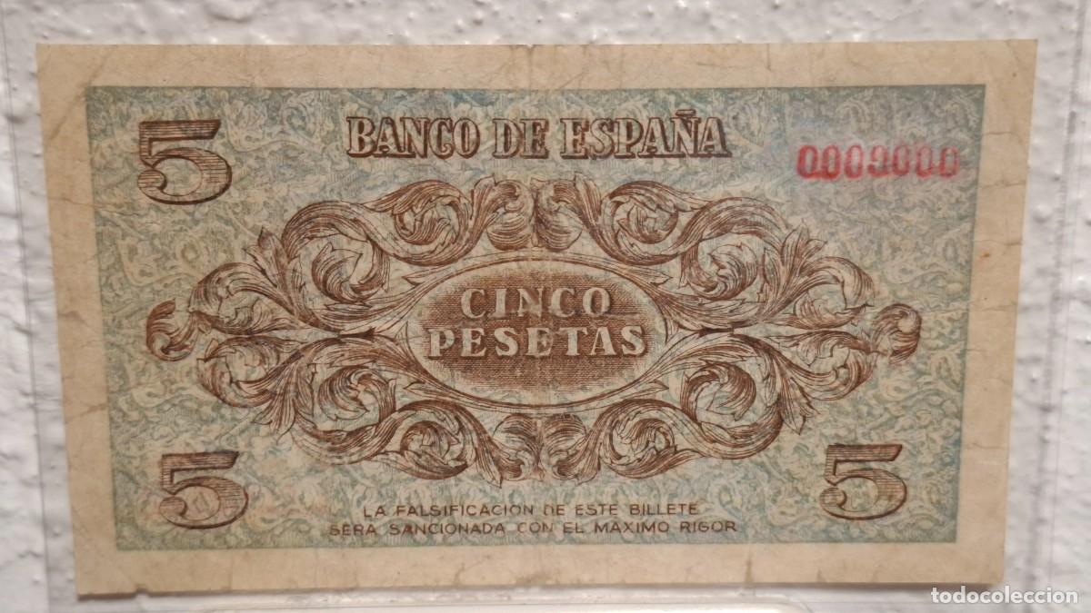 Billetes espa&ntilde;oles: 5 PESETAS DE 1936 PORTABELLA - Foto 2