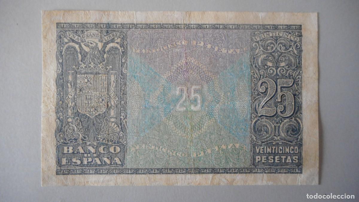 Billetes espa&ntilde;oles: 25 PESETAS ENERO 1940 / MBC+ - Foto 2