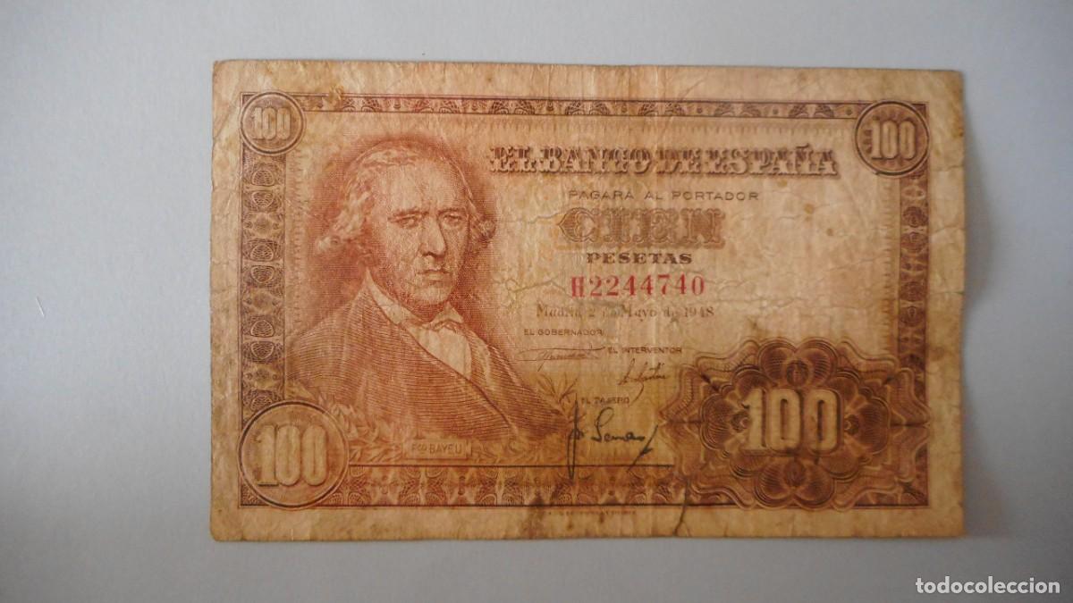 Billetes espa&ntilde;oles: 100 PESETAS MAYO 1948 / BC - Foto 1
