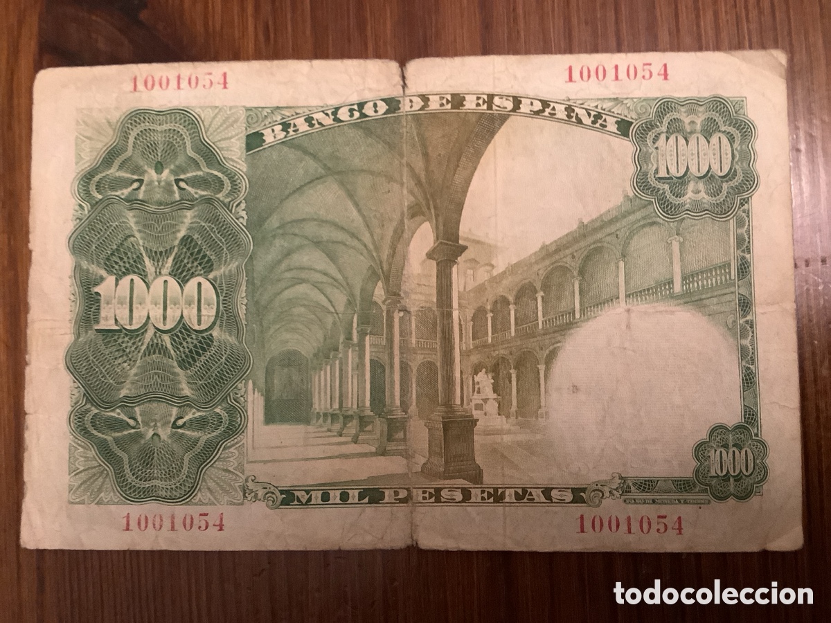 Billetes espa&ntilde;oles: Billete 1000 pesetas - Foto 2