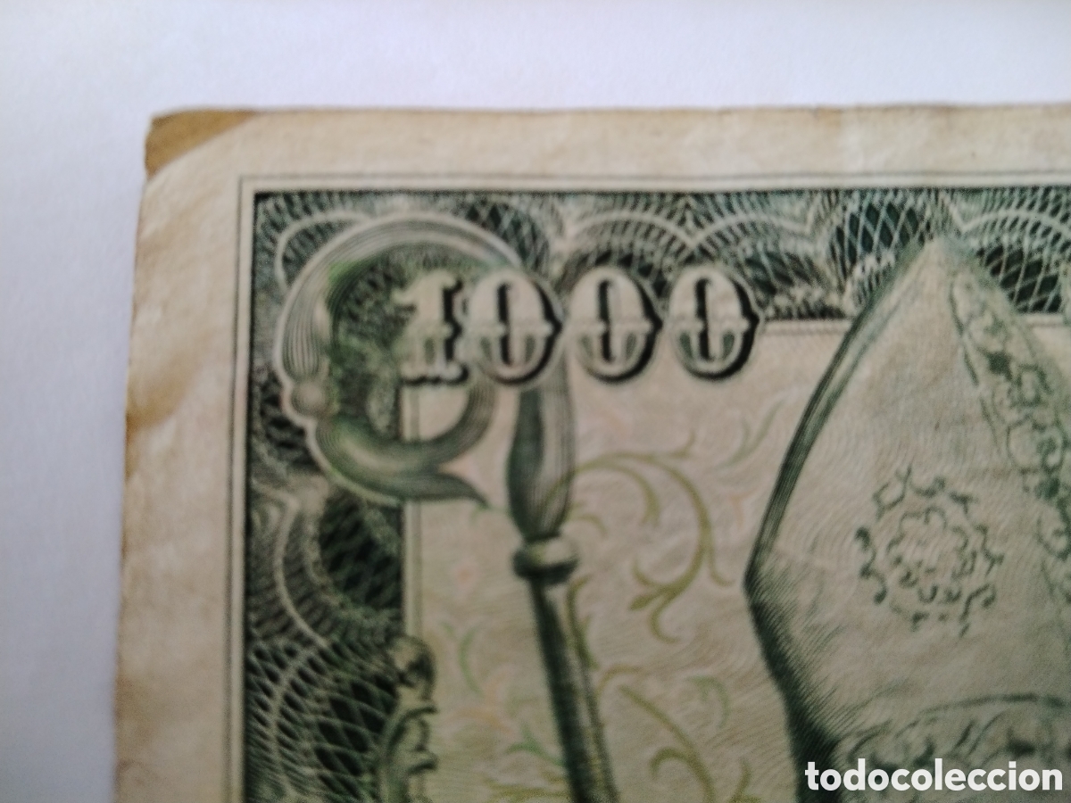 Billetes espa&ntilde;oles: Billete mil pesetas 1965 - Foto 5