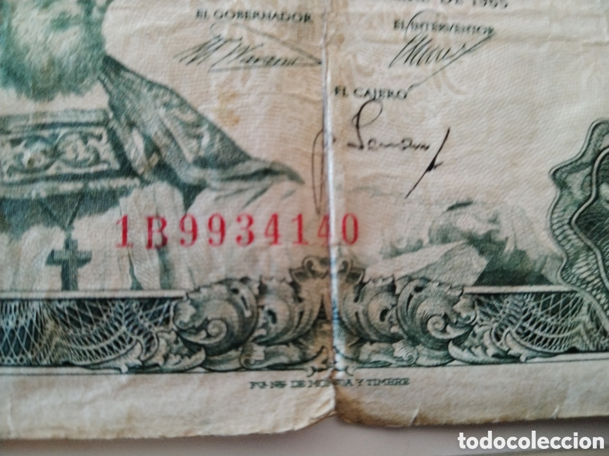 Billetes espa&ntilde;oles: Billete mil pesetas 1965 - Foto 7