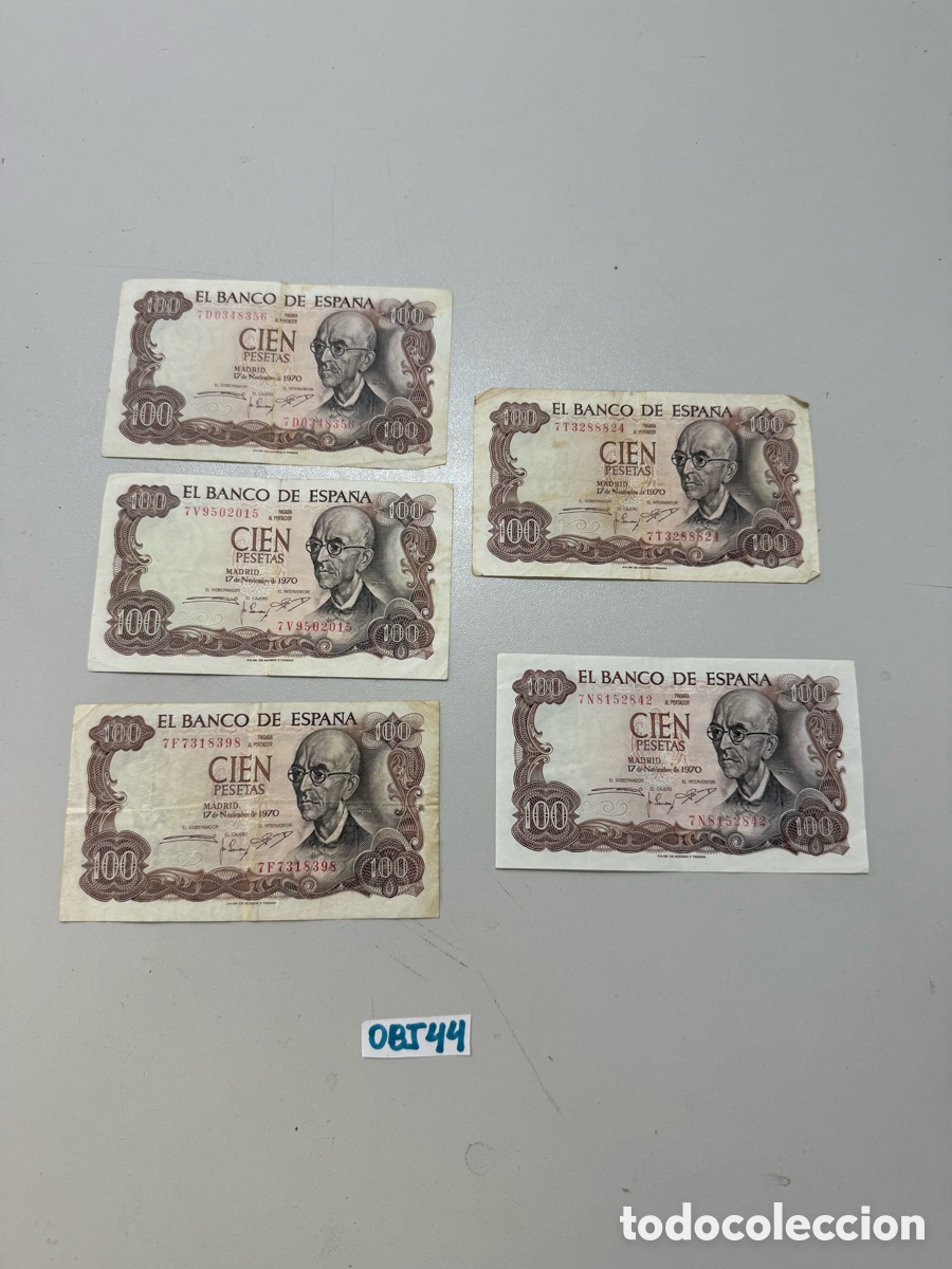 Billetes espa&ntilde;oles: Billetes De 100 Pesetas 1970 Manuel De Falla - Foto 1