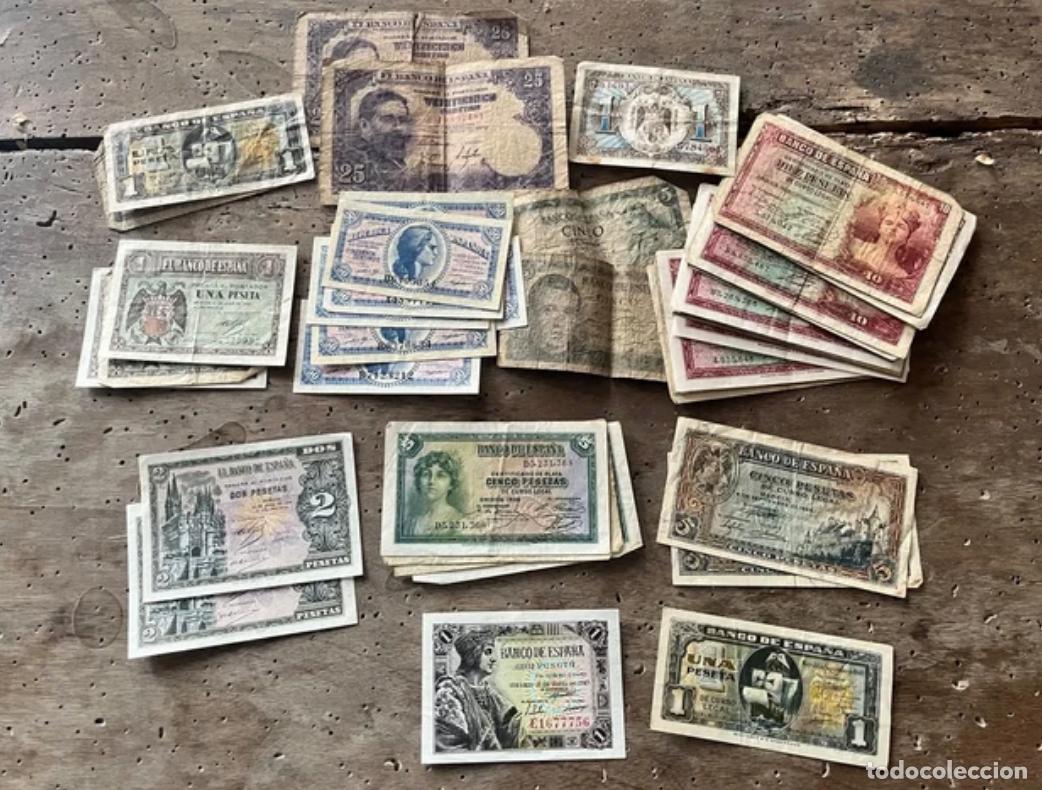Billetes espa&ntilde;oles: billetes antiguos varios - Foto 1