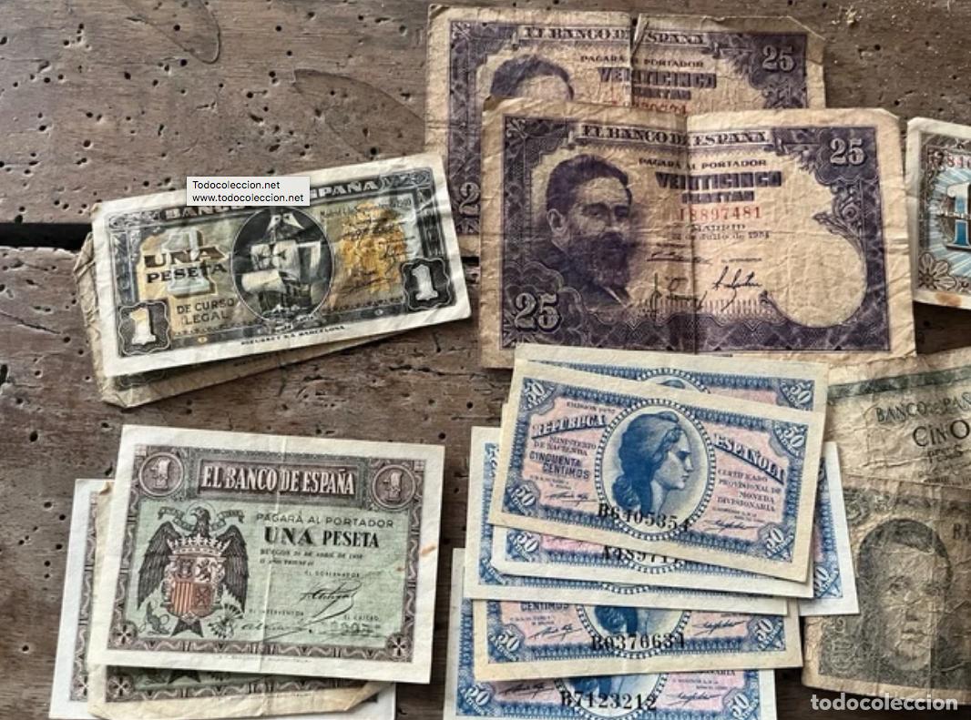 Billetes espa&ntilde;oles: billetes antiguos varios - Foto 3