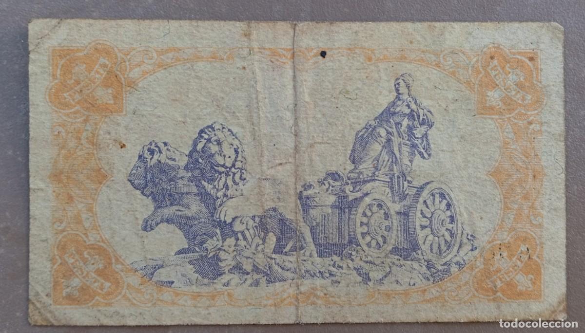 Billetes espa&ntilde;oles: 1 peseta 1937 serie A (BC+) - Foto 2
