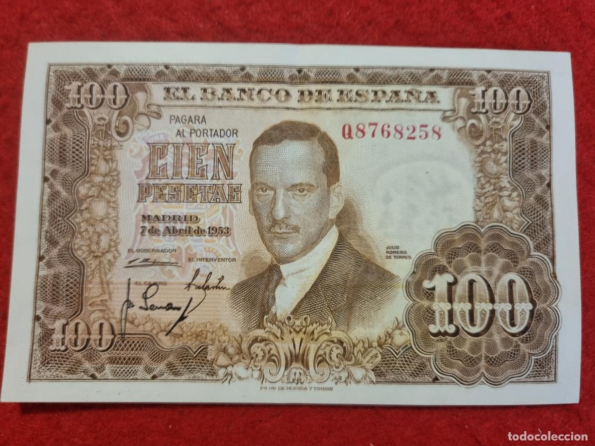 Spanische Banknoten: BILLETE 100 PESETAS 1953 MBC+ SERIE Q ORIGINAL T258