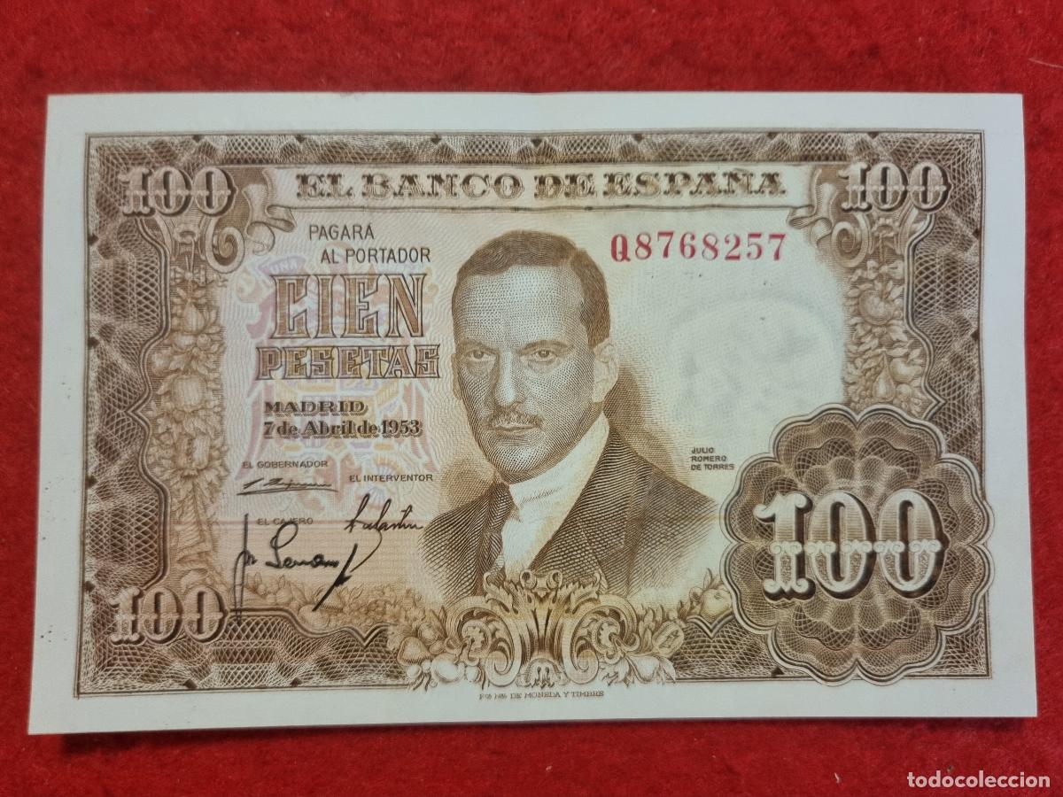 Spanische Banknoten: BILLETE 100 PESETAS 1953 MBC+ SERIE Q ORIGINAL T257