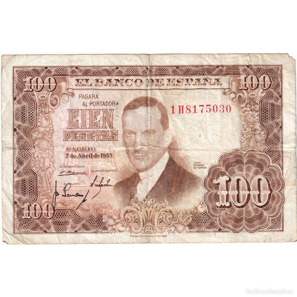 Billets espagnols: [#1184988] Espa&ntilde;a, 100 Pesetas, 1953-04-07, BC
