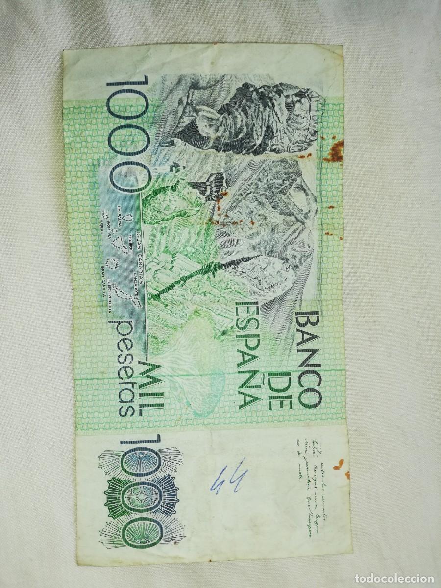 Billetes espa&ntilde;oles: Billete de mil 1000 pesetas - Foto 2