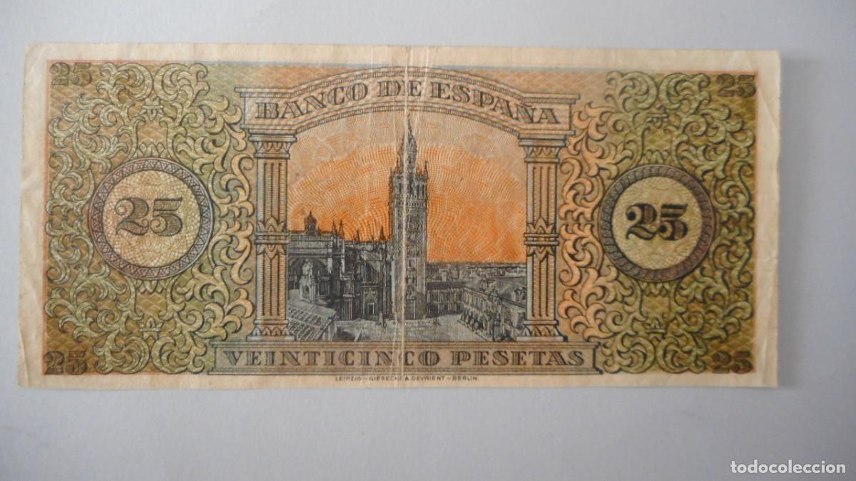 Billetes espa&ntilde;oles: 25 PESETAS MAYO 1938 / MBC+ - Foto 2