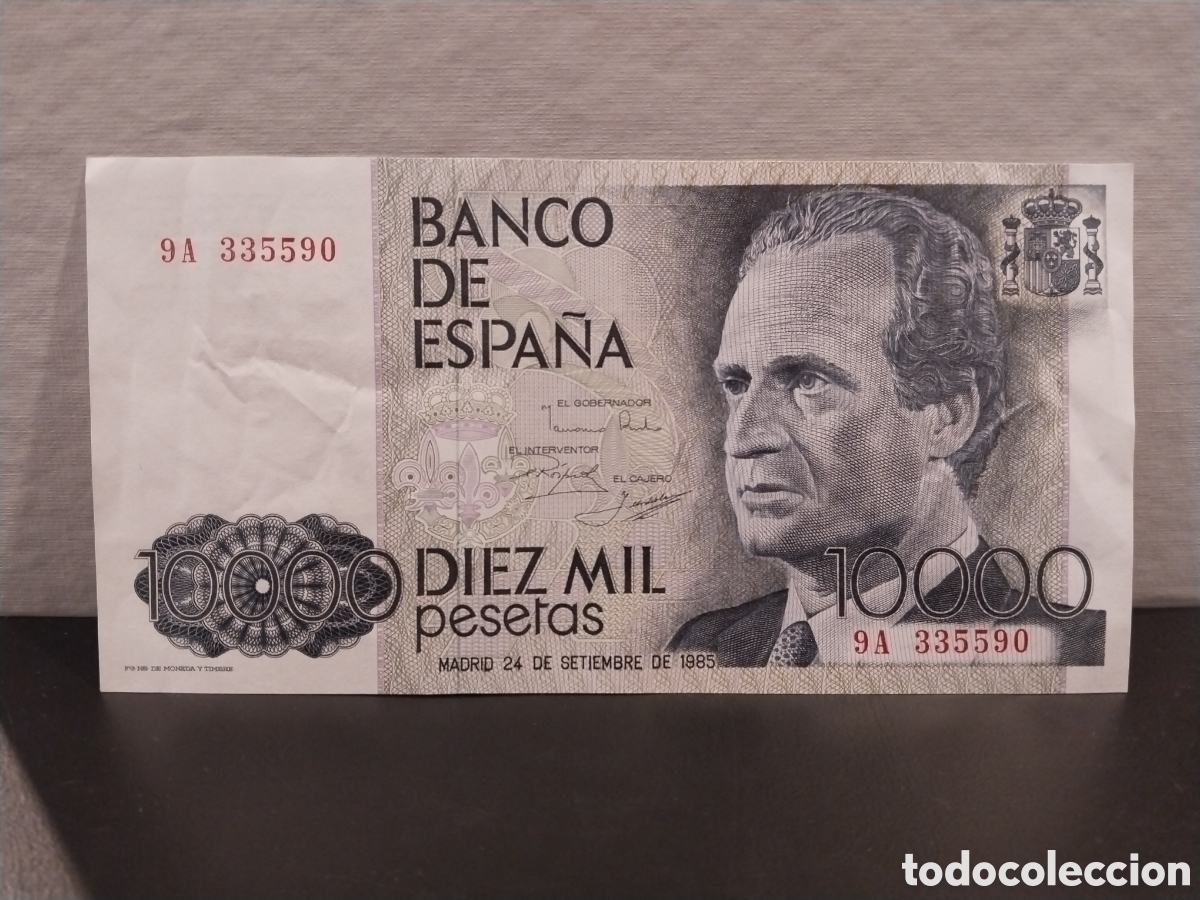 Spanische Banknoten: Espa&ntilde;a. 1985. 10000 Pesetas (EBC) Serie 9A