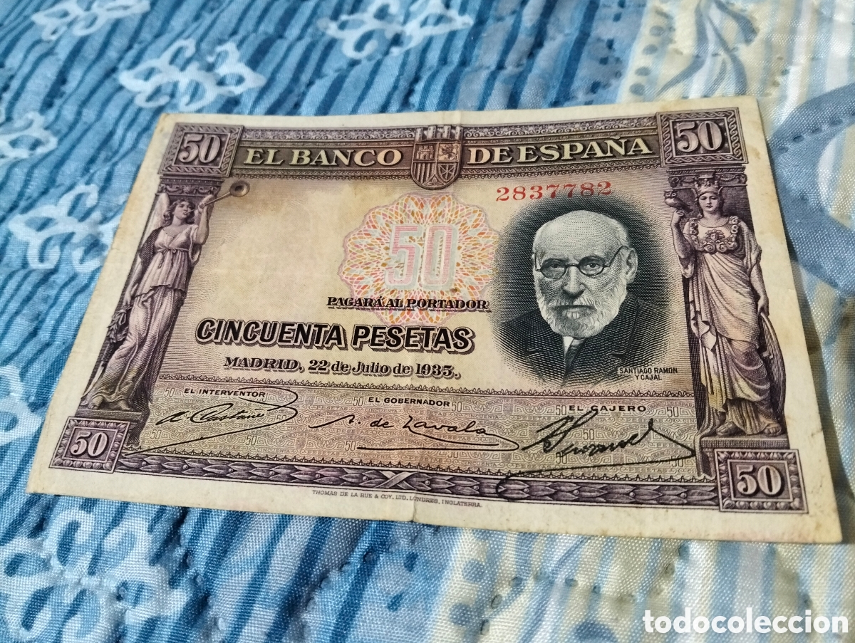 Billetes espa&ntilde;oles: Billetes de 50 y 100 pesetas - Foto 5