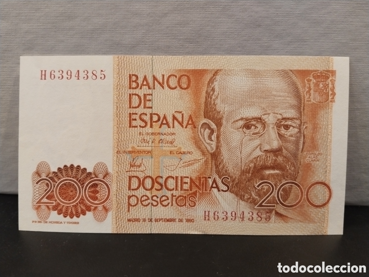 Banconote spagnole: Espa&ntilde;a. 1980. 200 Pesetas (SC) Serie H