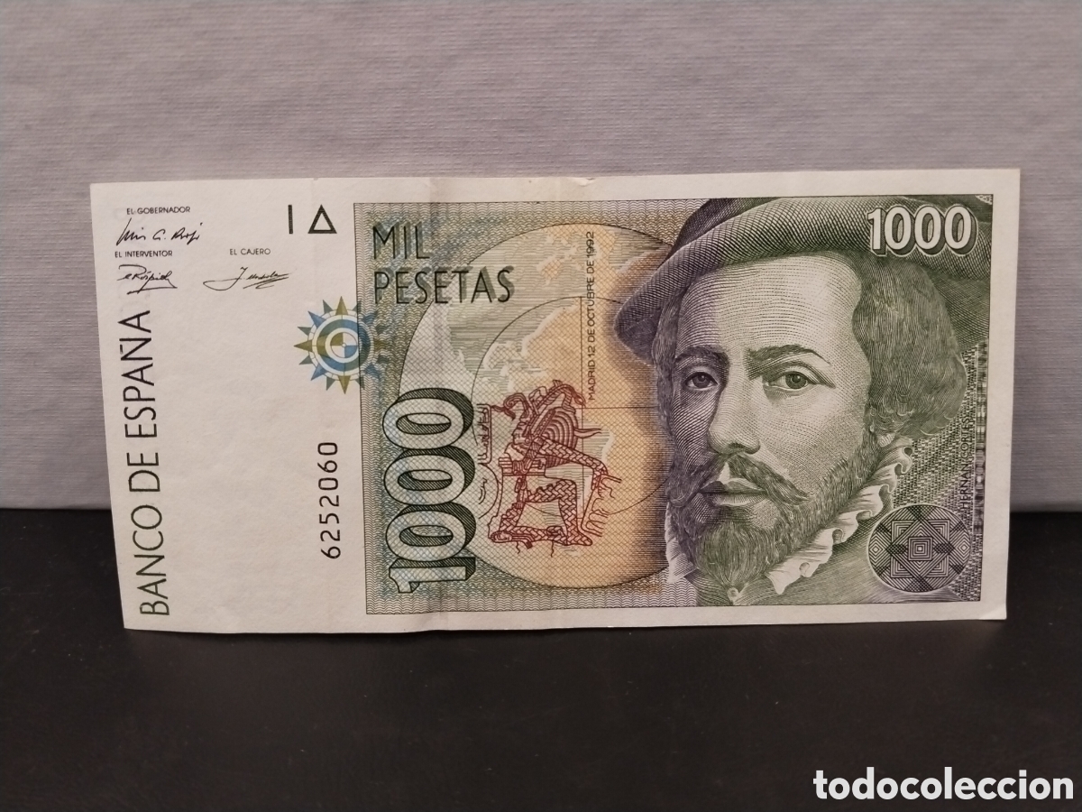 Banconote spagnole: Espa&ntilde;a. 1992. 1000 Pesetas (MBC+) Sin Serie