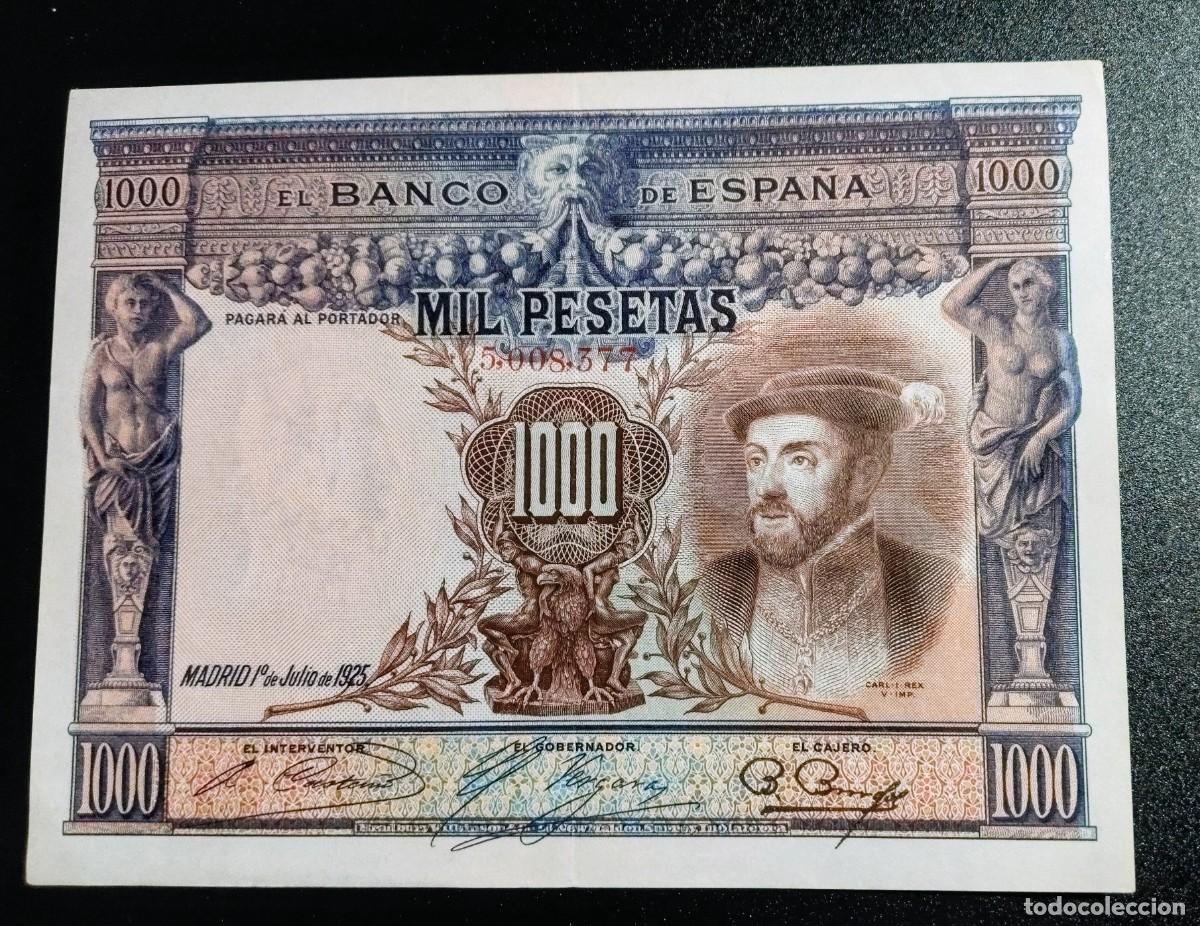 Billetes espa&ntilde;oles: BILLETE DE 1000 PESETAS DE 1925 - Foto 1