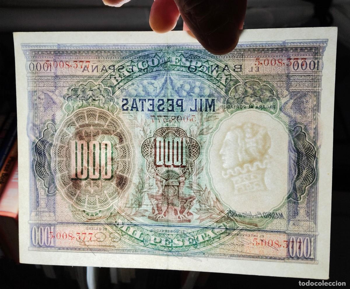 Billetes espa&ntilde;oles: BILLETE DE 1000 PESETAS DE 1925 - Foto 3