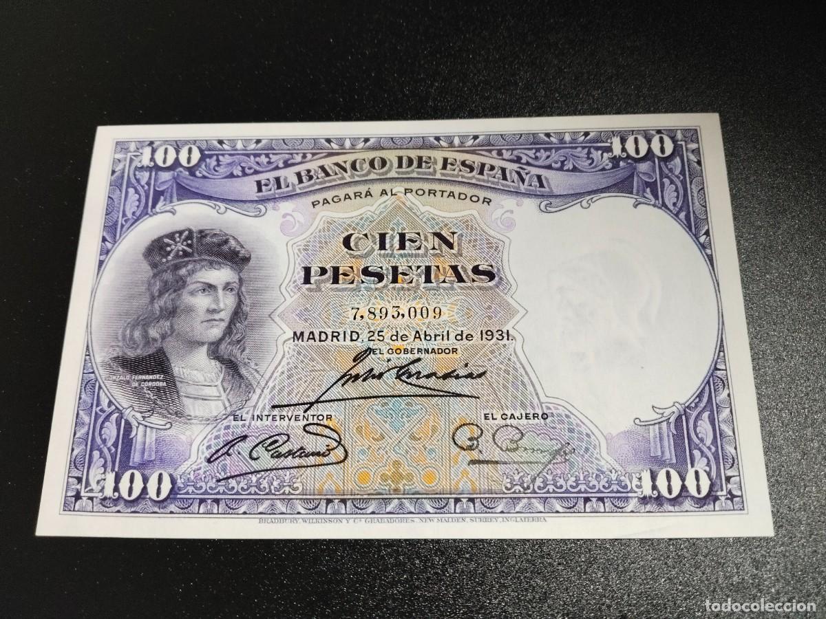 Billetes espa&ntilde;oles: Billete 100 pesetas 1931 - Foto 1