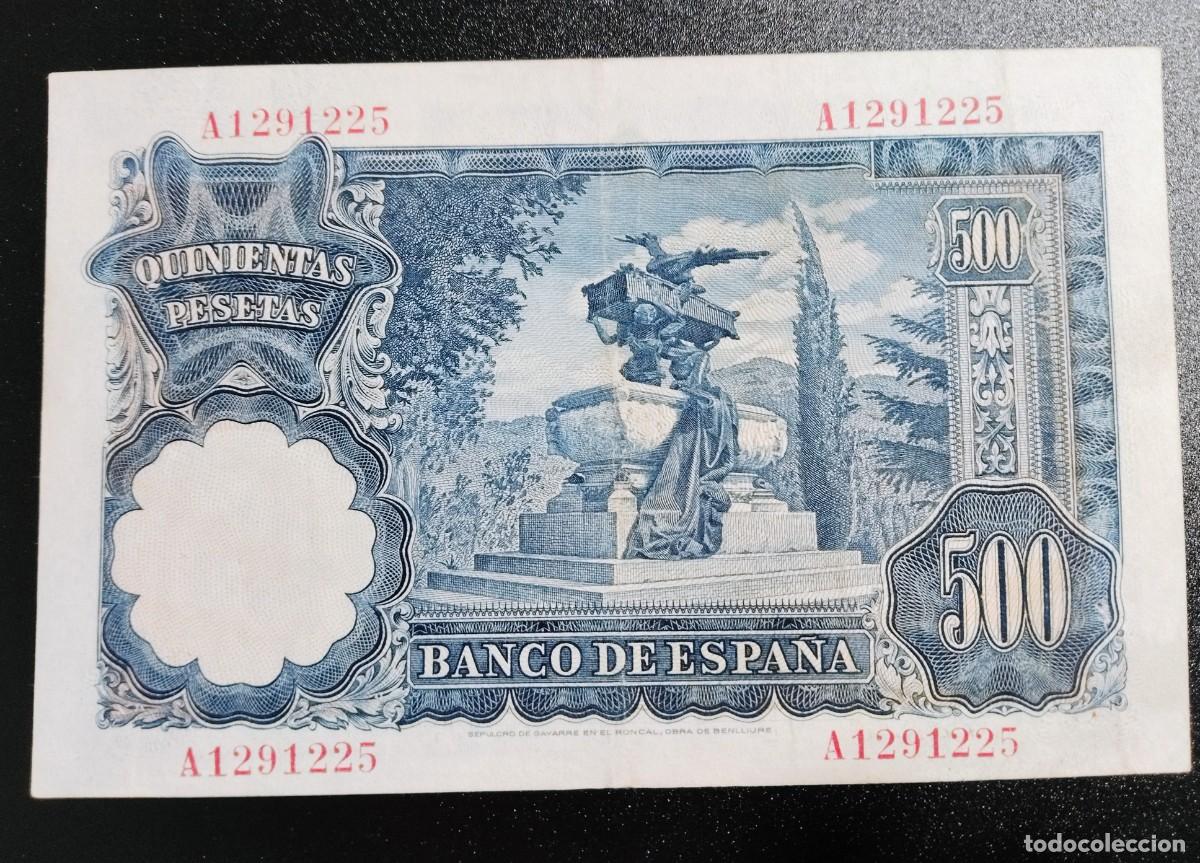 Billetes espa&ntilde;oles: 500 pesetas 1951 Benlliure - Foto 2