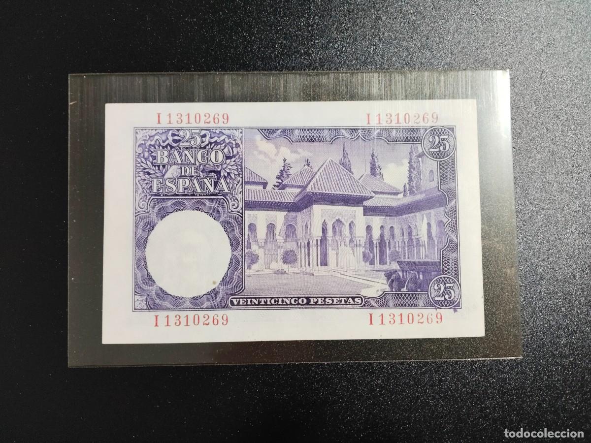 Billetes espa&ntilde;oles: Billete de 25 pesetas 1954 - Foto 2