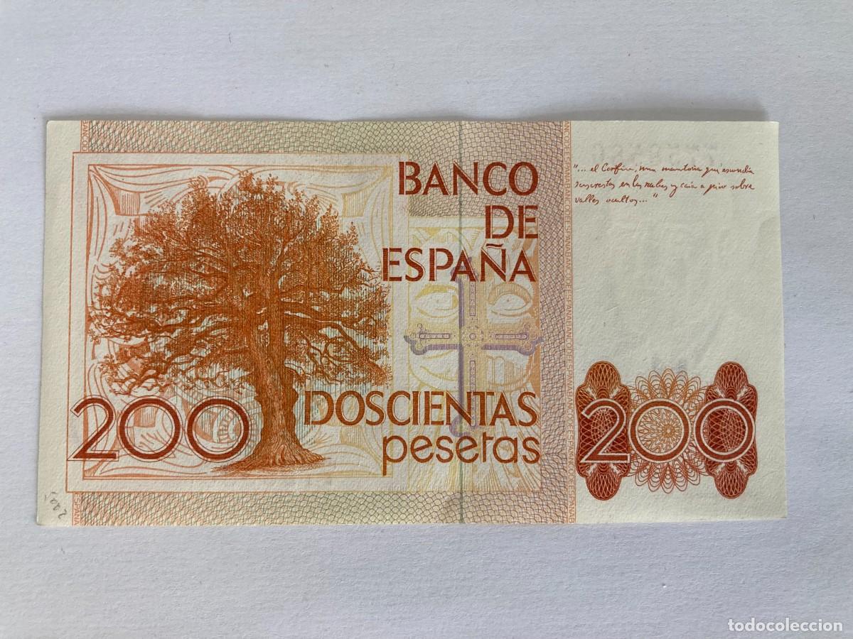Billetes espa&ntilde;oles: 200 Pesetas. 1980. Sin serie. Sin circular. - Foto 2