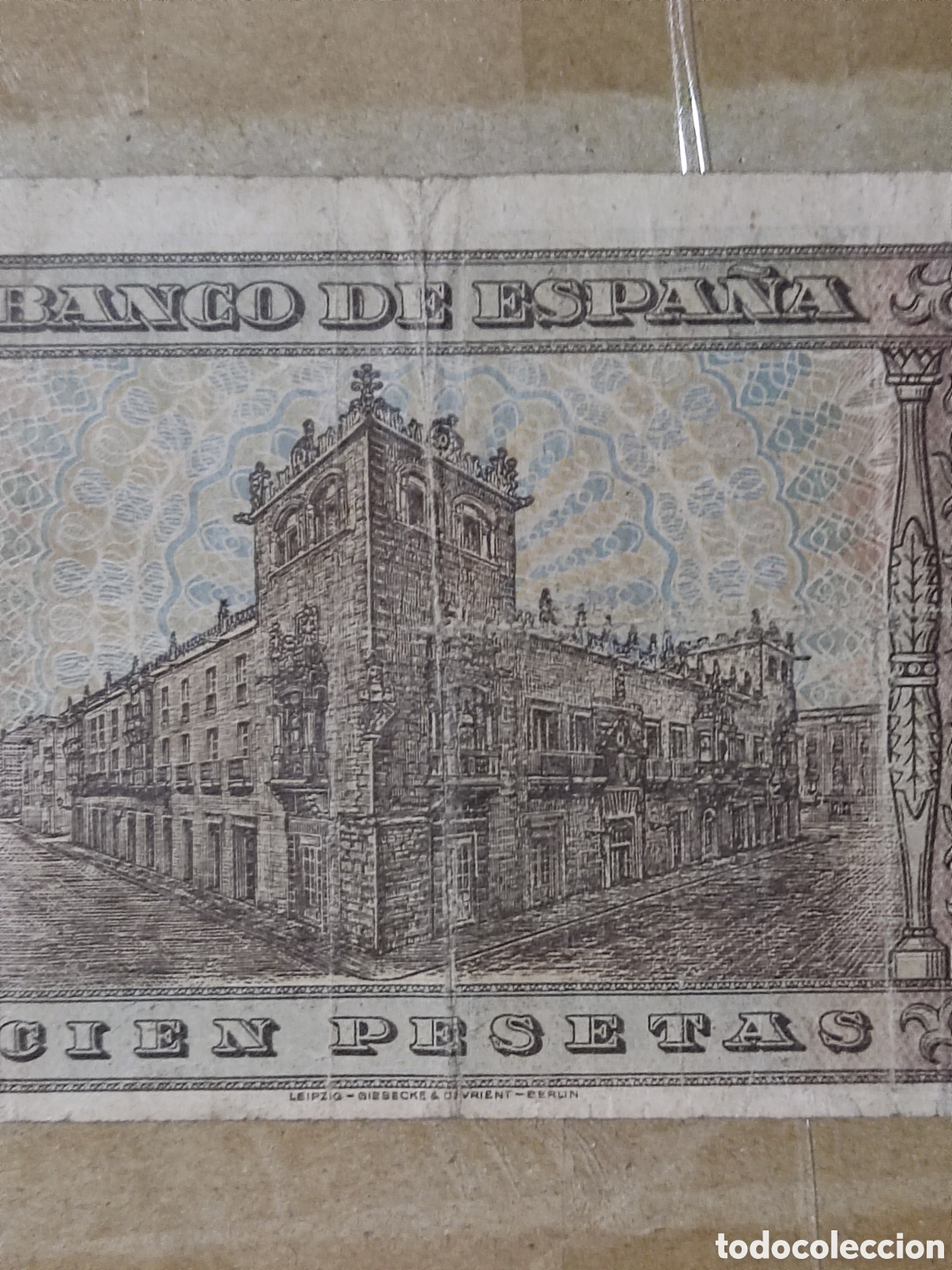 Billetes espa&ntilde;oles: Billete de 100 pesetas 1938 - Foto 6