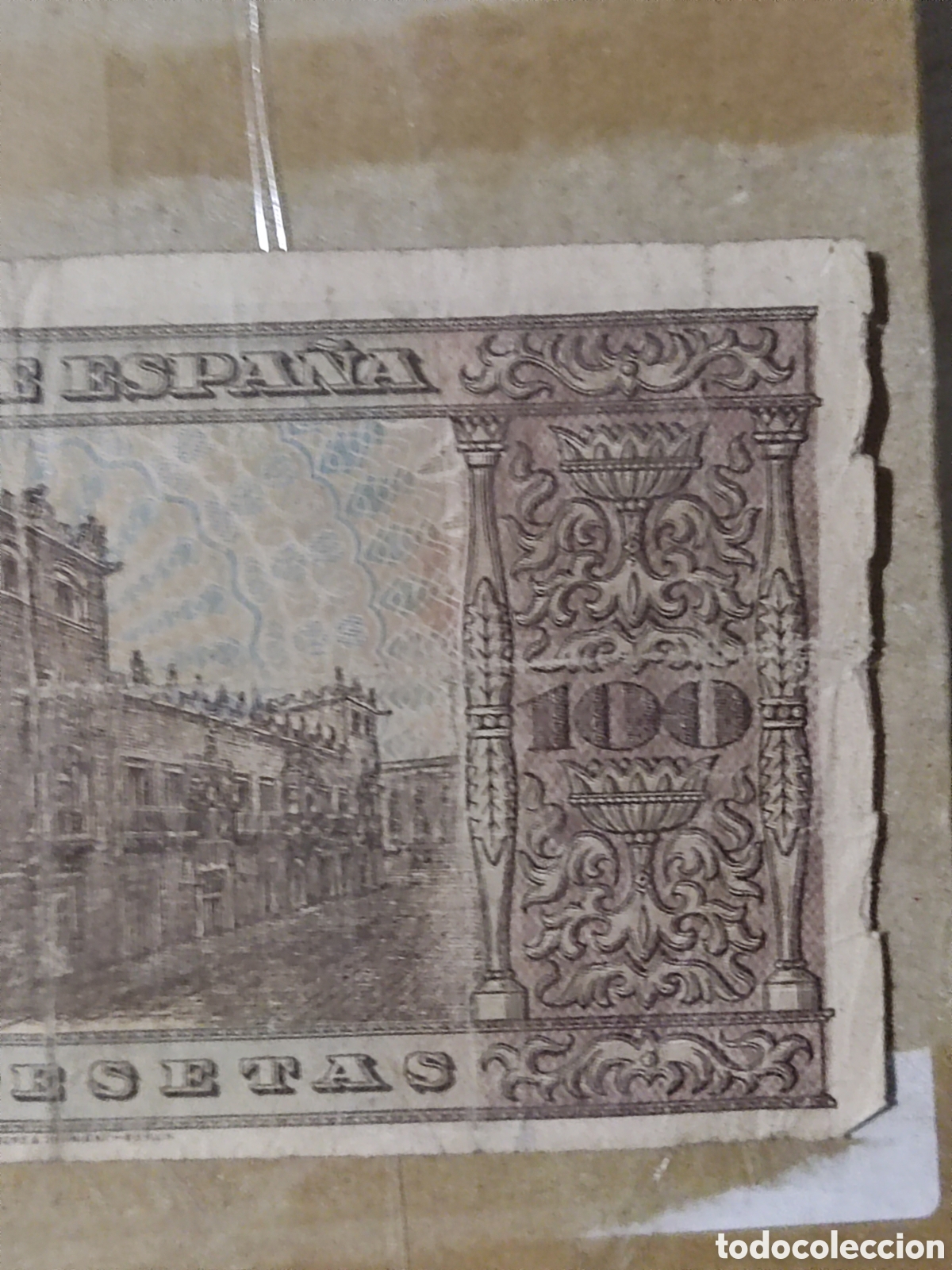 Billetes espa&ntilde;oles: Billete de 100 pesetas 1938 - Foto 7