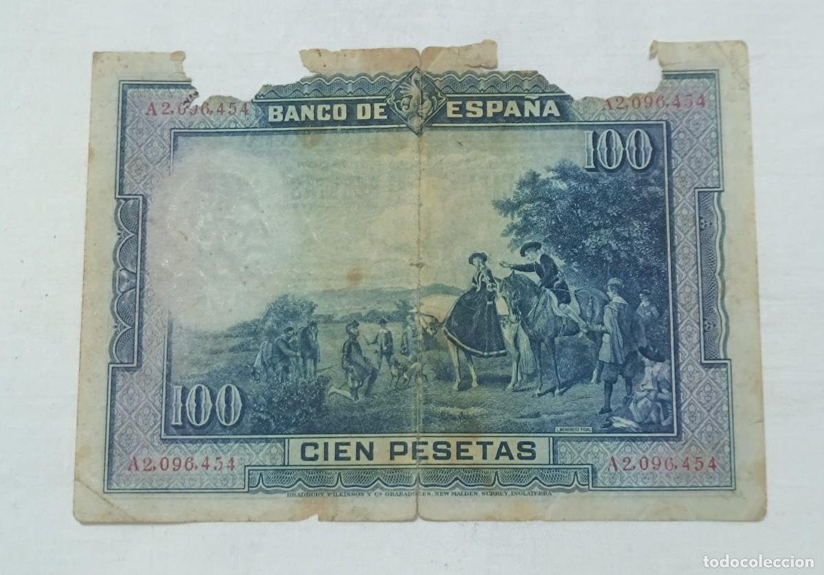 Billetes espa&ntilde;oles: Billete de 100 pesetas - Foto 2