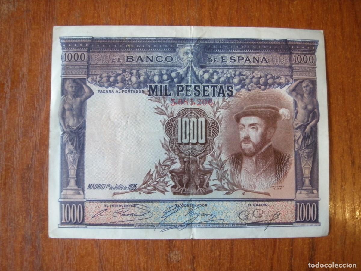 Billetes espa&ntilde;oles: BILLETE DE 1000 PESETAS 1925 - Foto 1