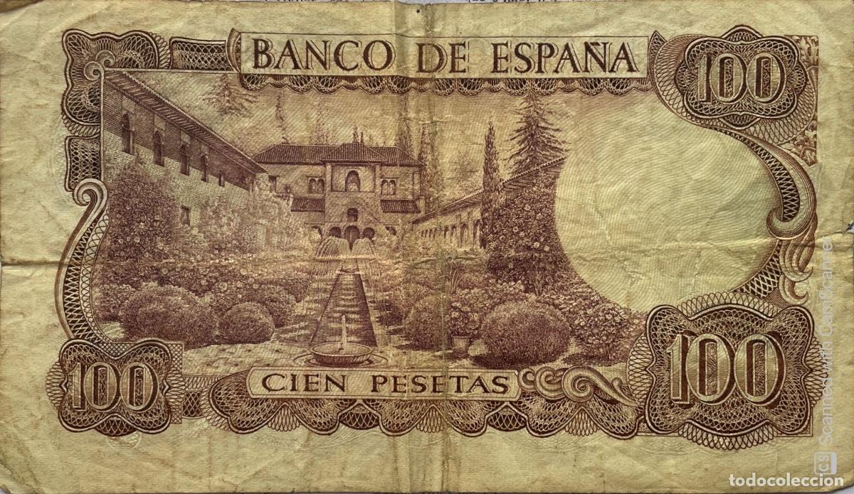 Billetes espa&ntilde;oles: !00 pestas. Serie 9A Manuel de Falla - Foto 2