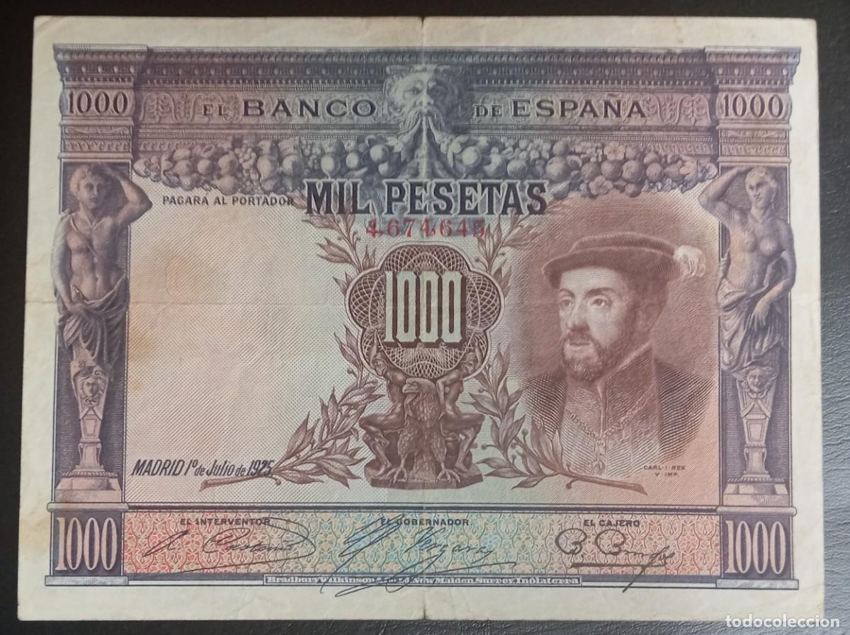 Billetes espa&ntilde;oles: 1000 pesetas 1925 (MBC) - Foto 1