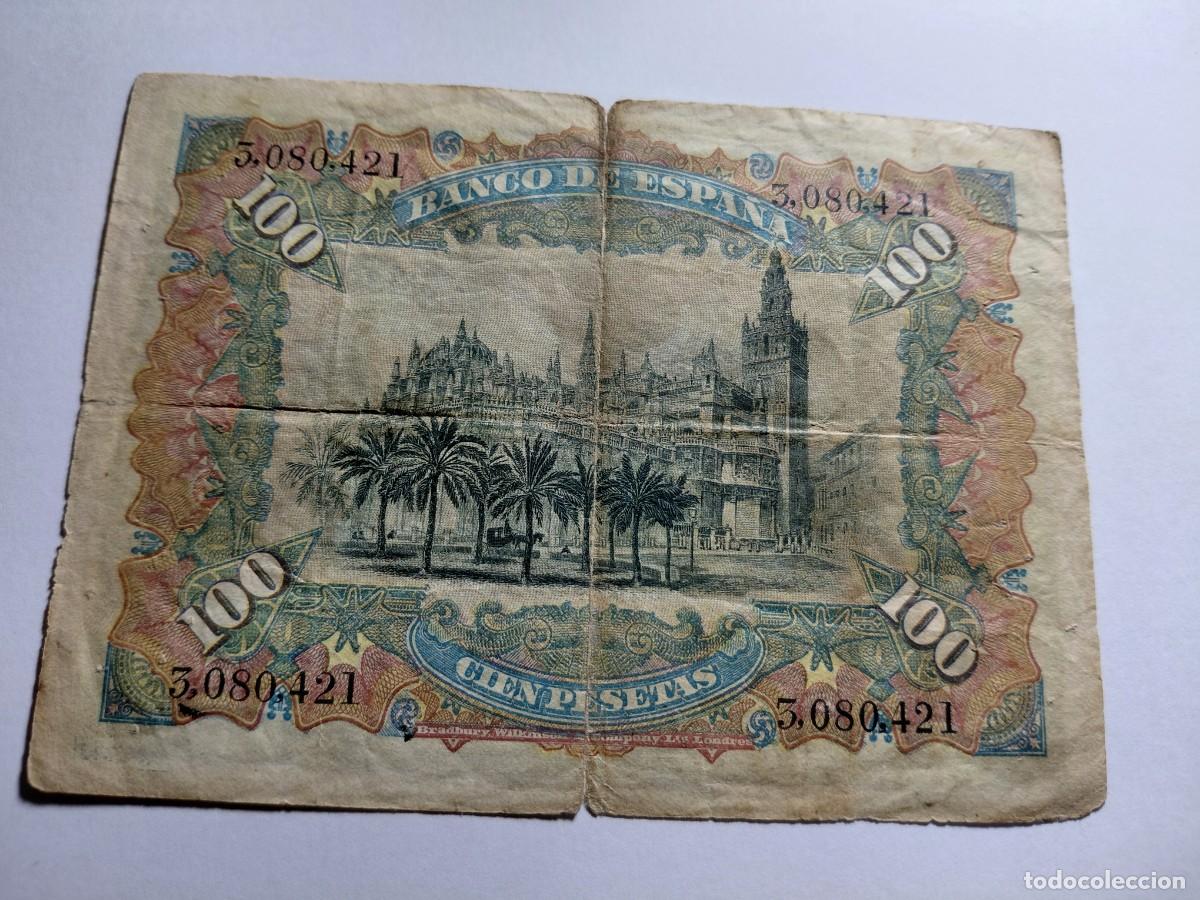 Billetes espa&ntilde;oles: 100 pesetas 1907 - P64 - Foto 2
