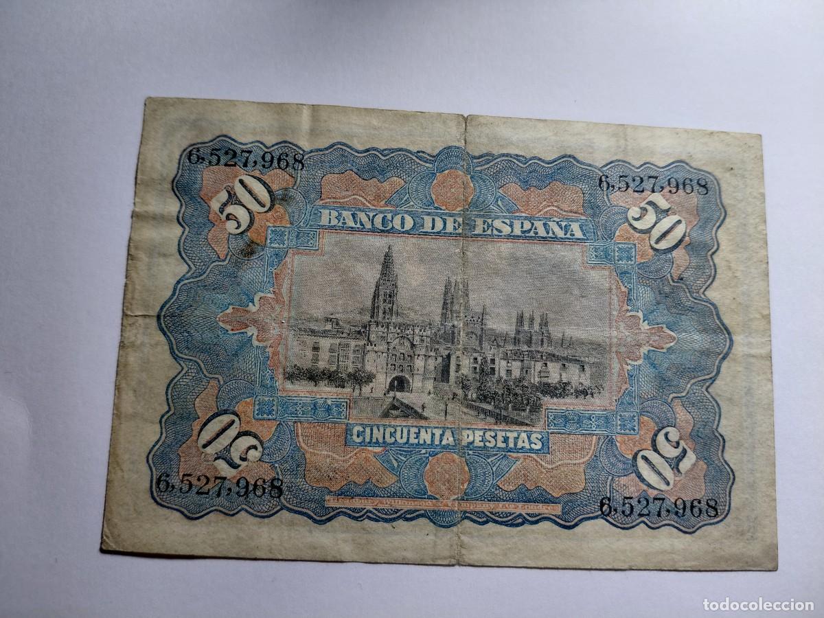 Billetes espa&ntilde;oles: 50 pesetas 1907 - P63 - Foto 2