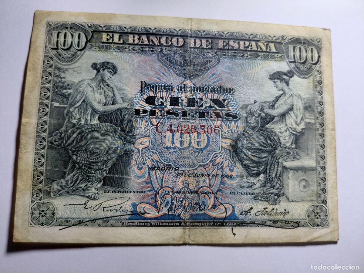 Billetes espa&ntilde;oles: 100 pesetas 1906 - P59 - Foto 1